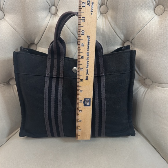 Hermes Black Tote Bag, AUTHENTIC - Picture 10 of 12